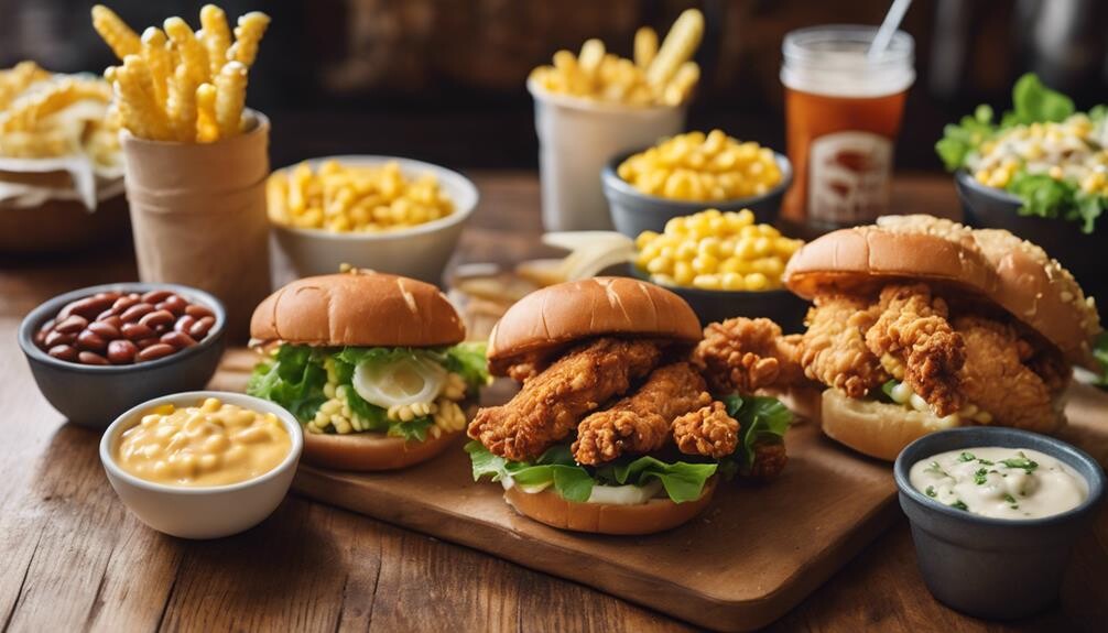 fried chicken sandwich sides