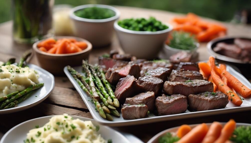garlic butter steak sides