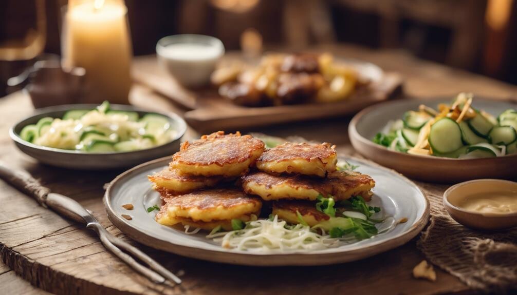 german potato pancakes sides