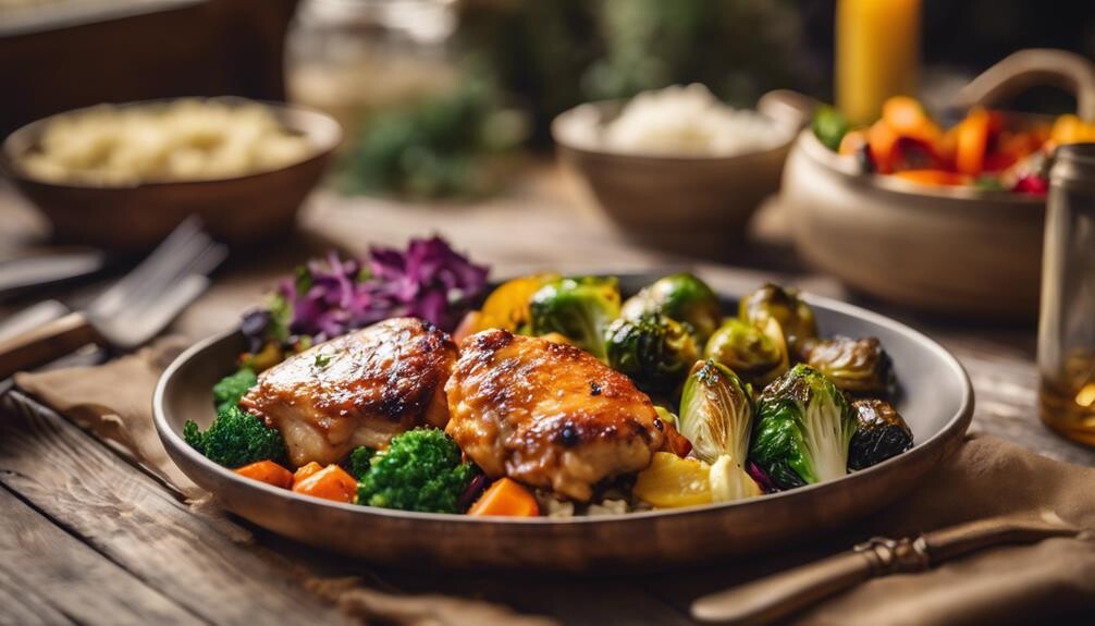 honey garlic chicken sides