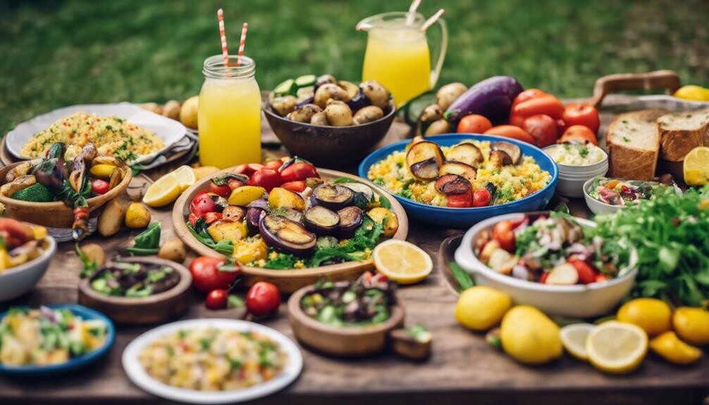 kabobs and grill sides