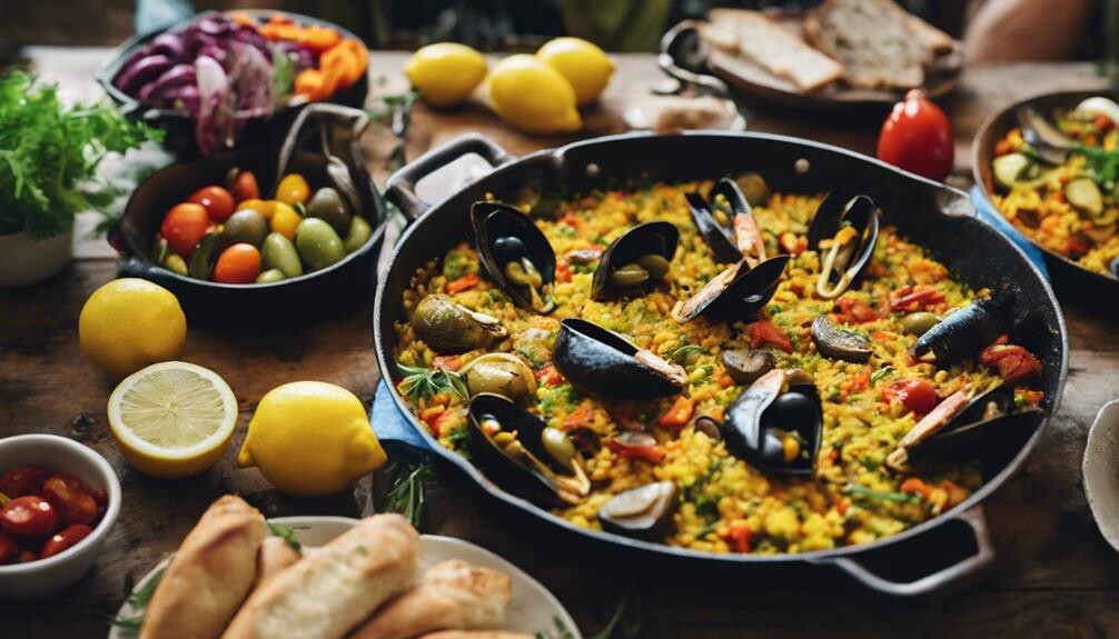 paella dinner side dishes