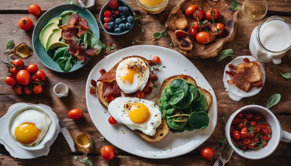 poached eggs side dishes