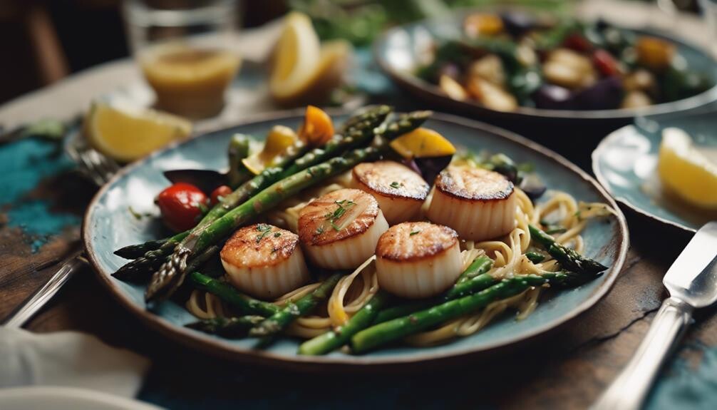 scallops and pasta sides
