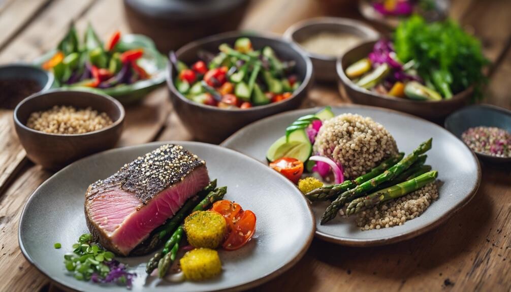 sesame tuna side dishes