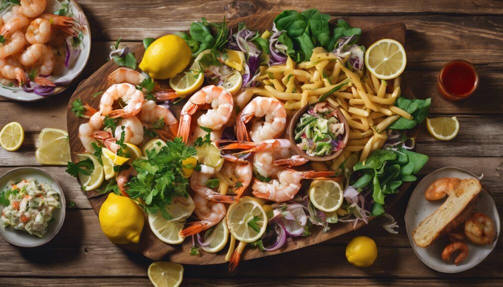 shrimp and side dishes