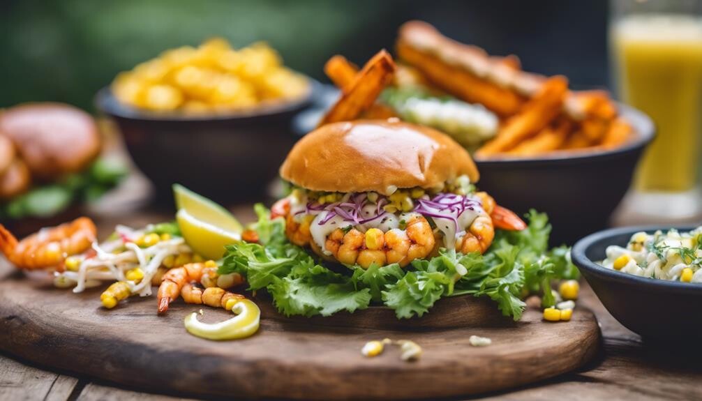 shrimp burgers side dishes
