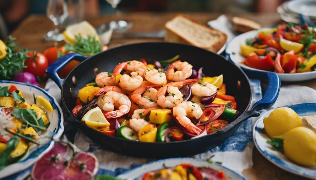 shrimp saganaki side dishes