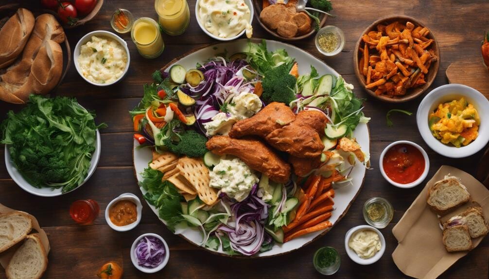 side dishes for hot chicken salad