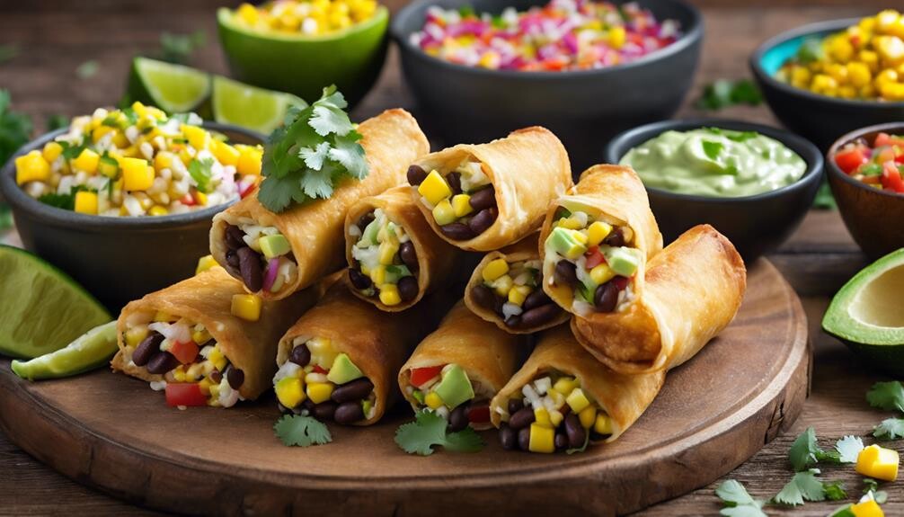 southwest egg roll pairings