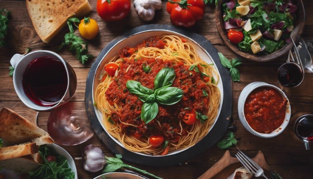 spaghetti bolognese side dishes