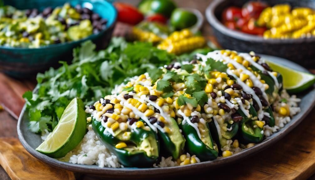 stuffed poblano peppers pairings