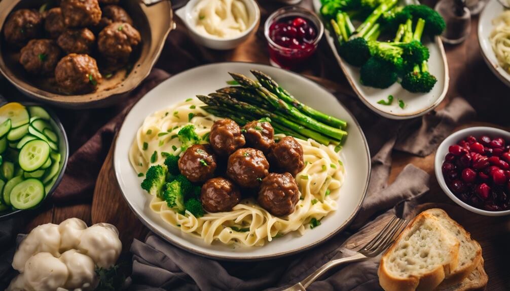 swedish meatballs and noodles