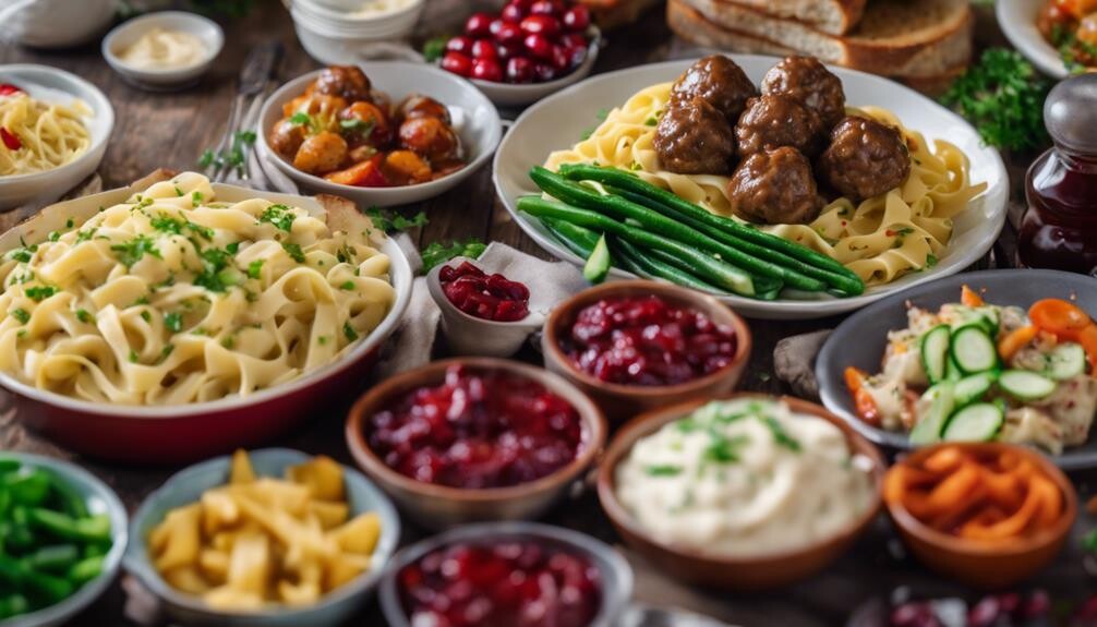 swedish meatballs and sides