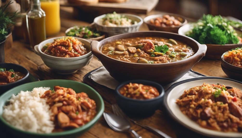 acquiring culinary complements for gumbo and jambalaya