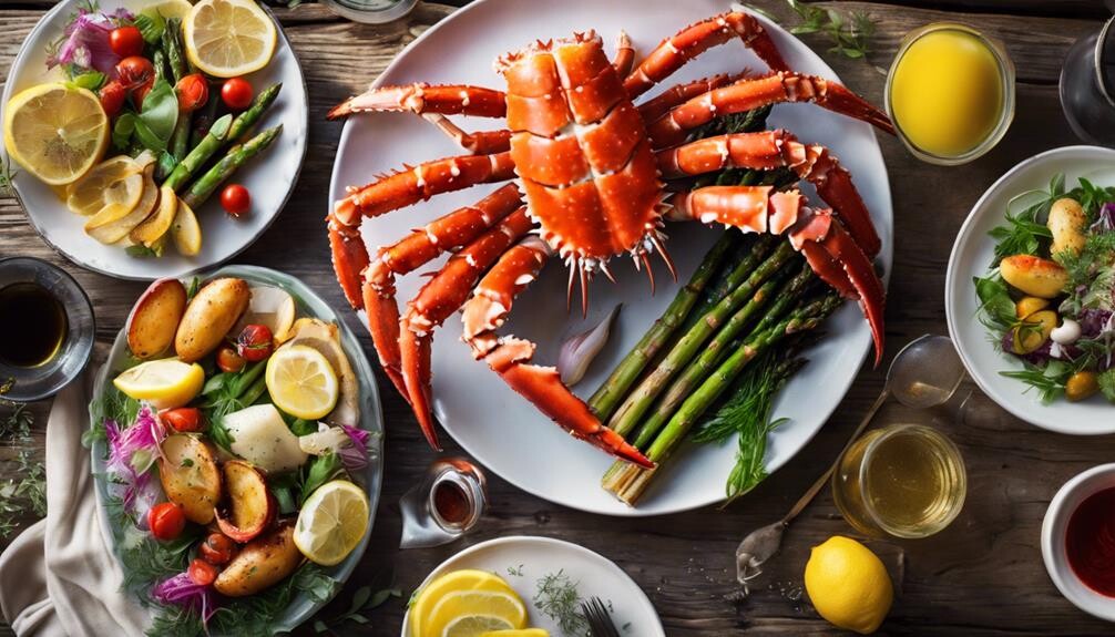 alaskan king crab pairings