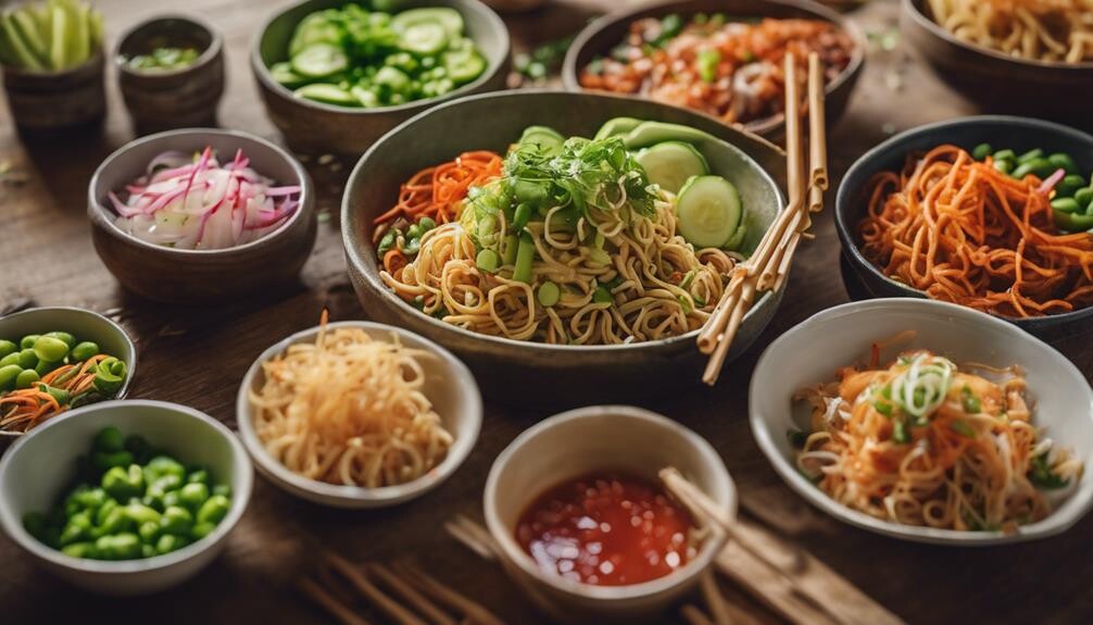 asian noodles side dishes