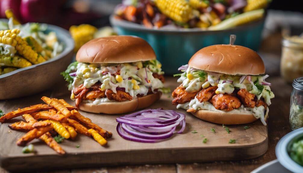 bbq chicken sandwich sides