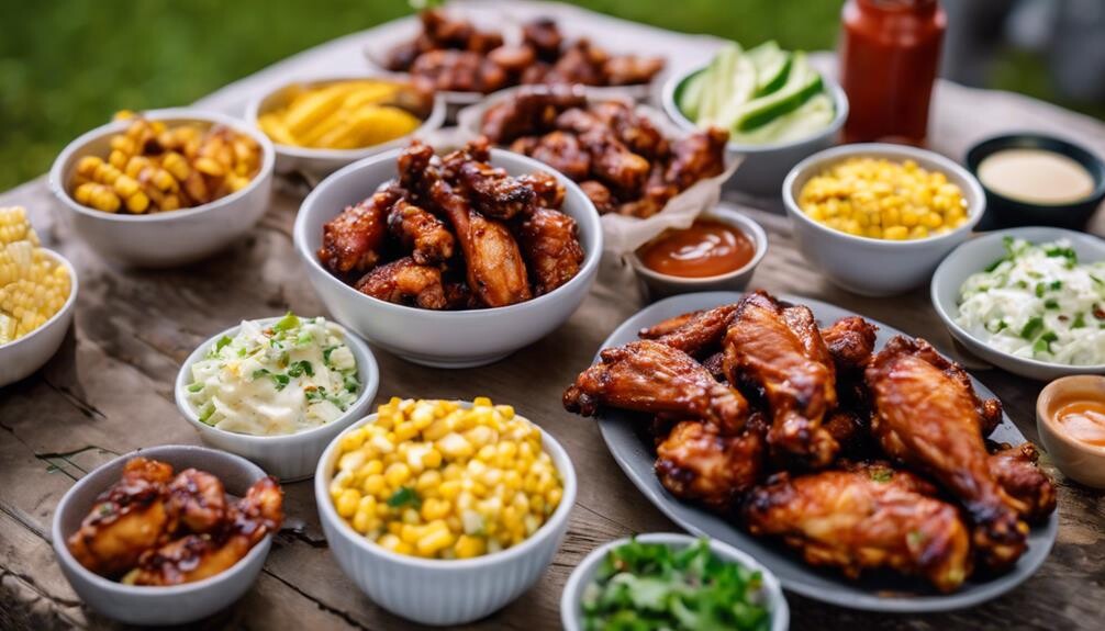 bbq chicken wings sides