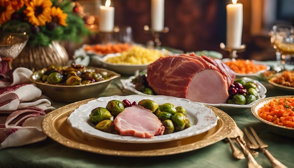 christmas honey baked ham accompaniments