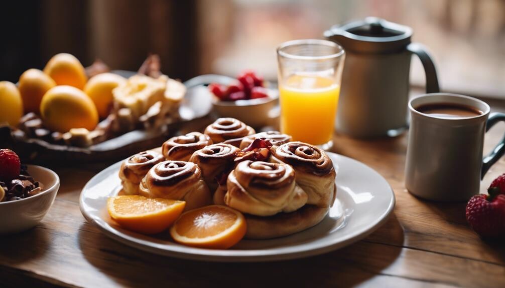 cinnamon rolls side dishes