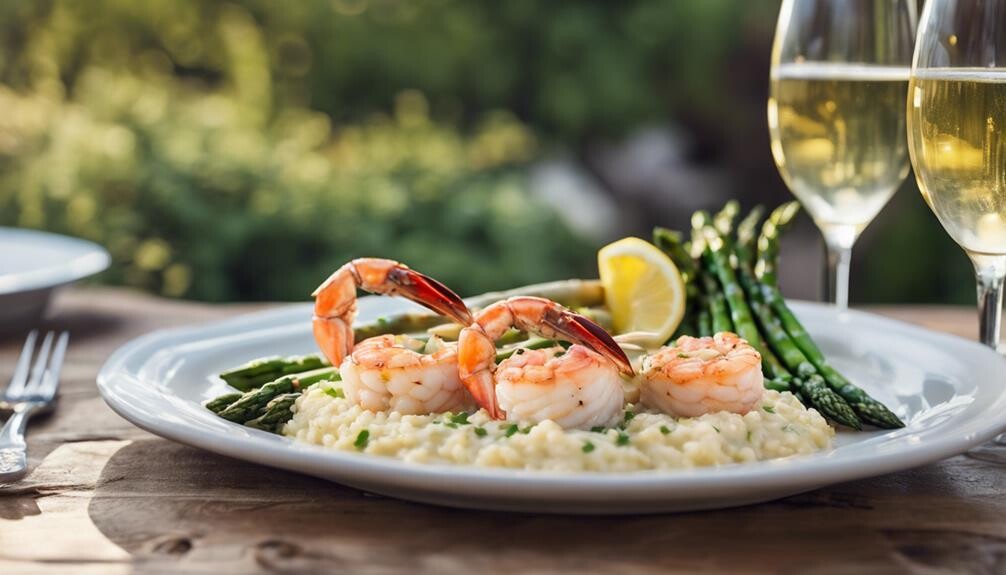 complement crab stuffed shrimp