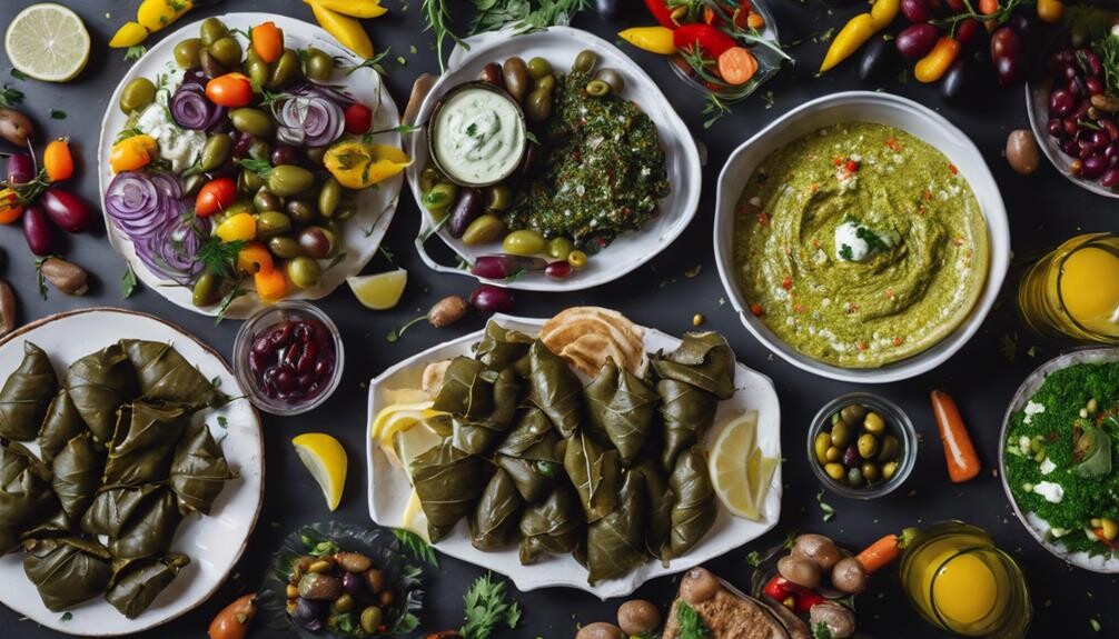 complement grape leaves with