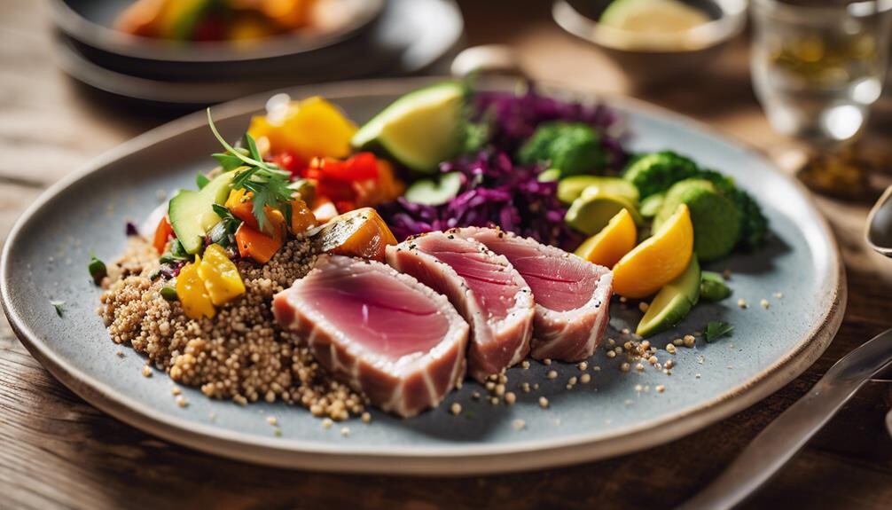 complement sesame tuna perfectly