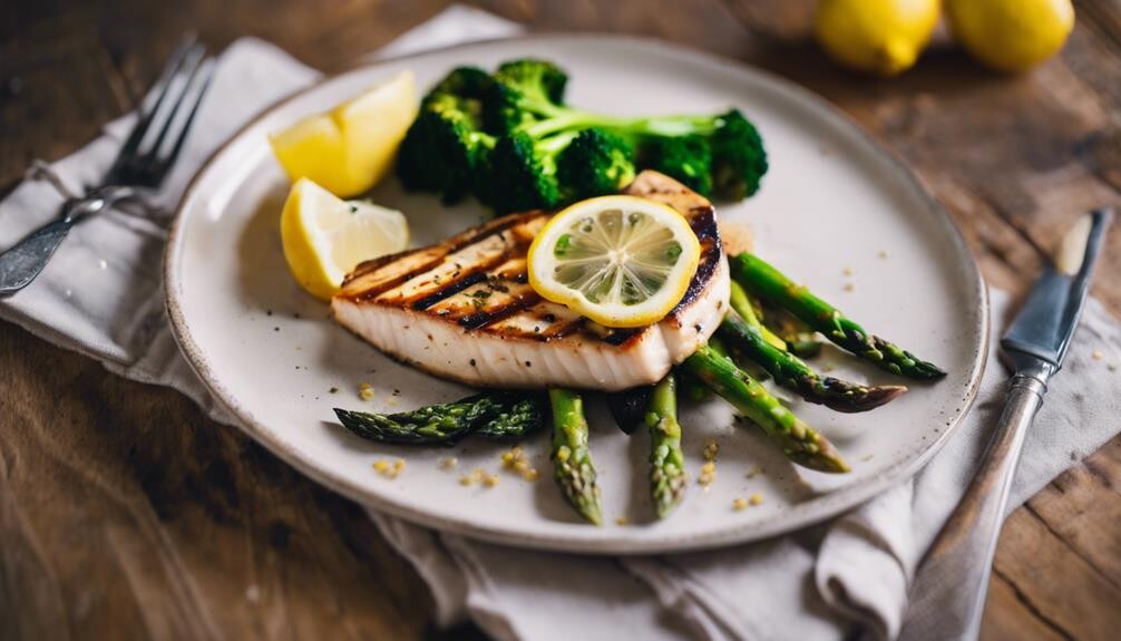 complement swordfish with sides