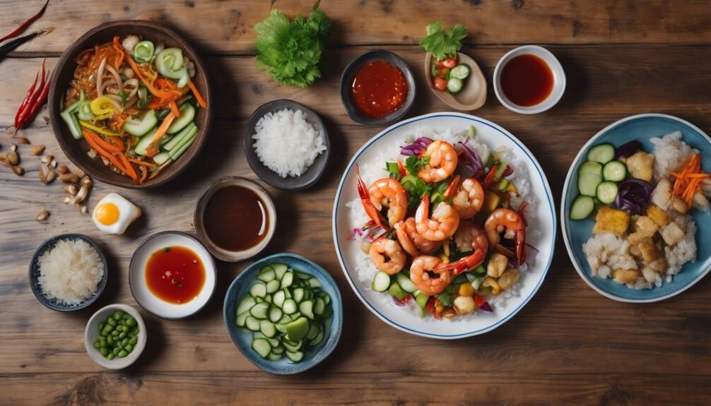 complementary dishes for shrimp