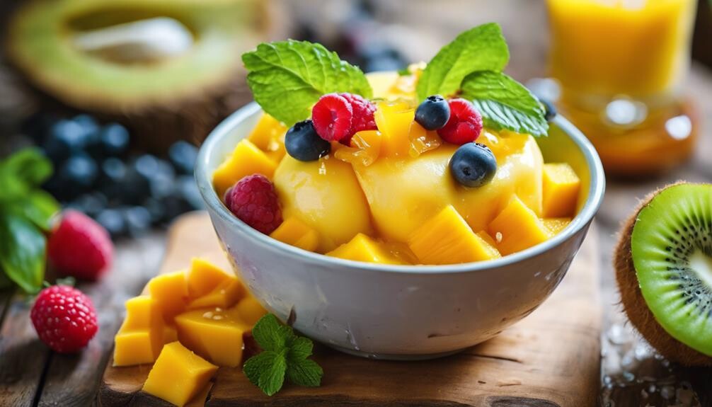 complementary side dishes for sorbet