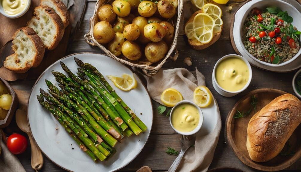complementing asparagus with sides