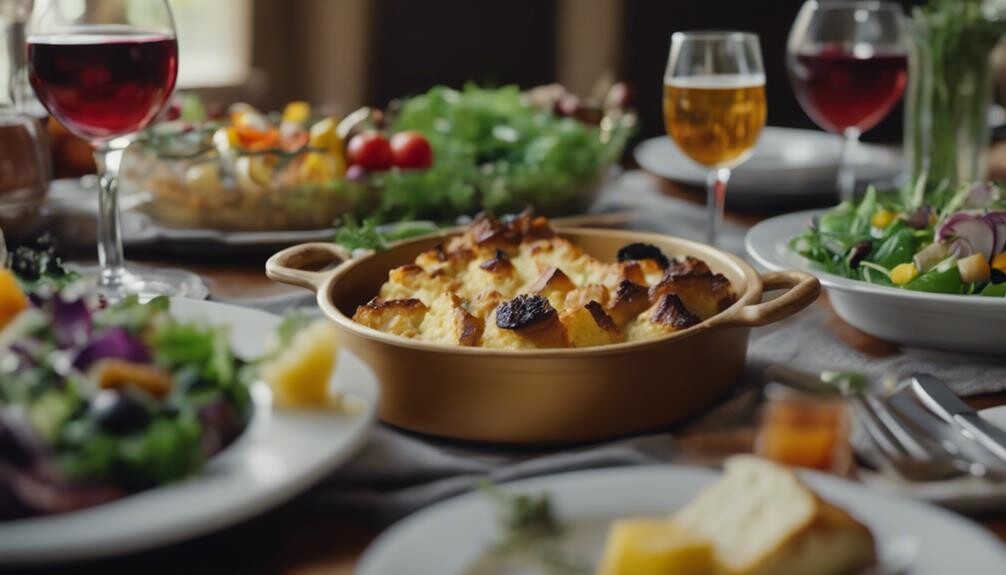 complementing bread pudding sides