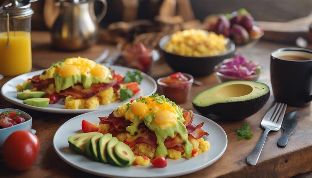 complementing breakfast burrito sides