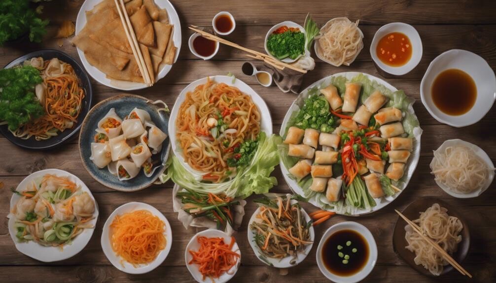 complementing chicken chow mein