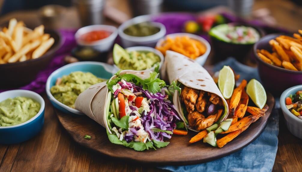 complementing chicken wrap sides