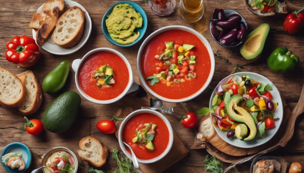 complementing gazpacho soup perfectly