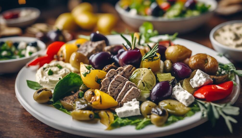 complementing greek salad perfectly