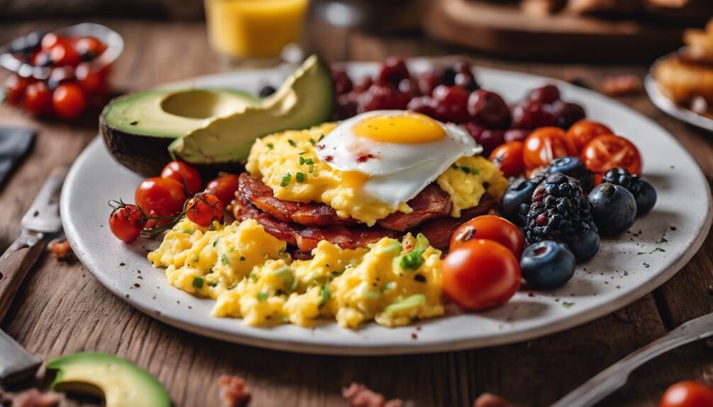 complementing hash browns at breakfast