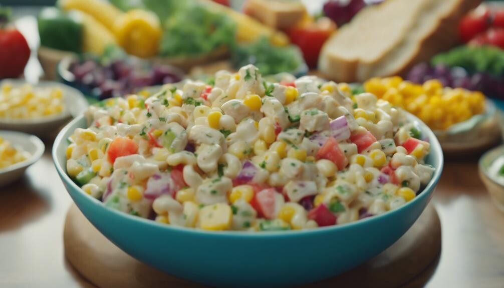 complementing macaroni salad dishes