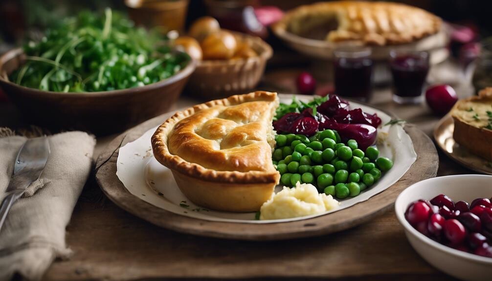 complementing meat pies with sides