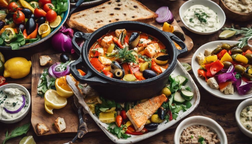 complementing mediterranean fish stew
