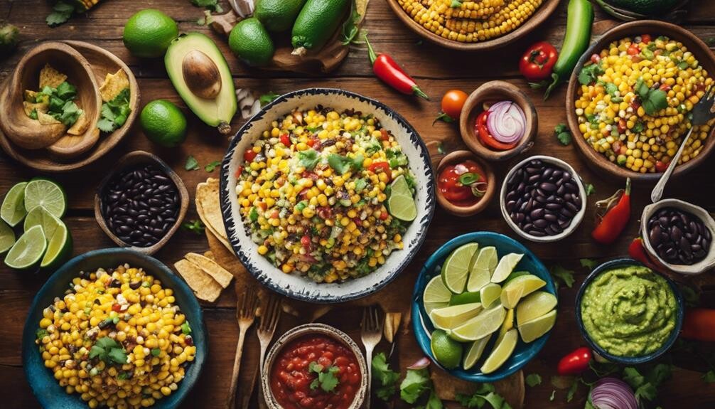 complementing mexican street corn