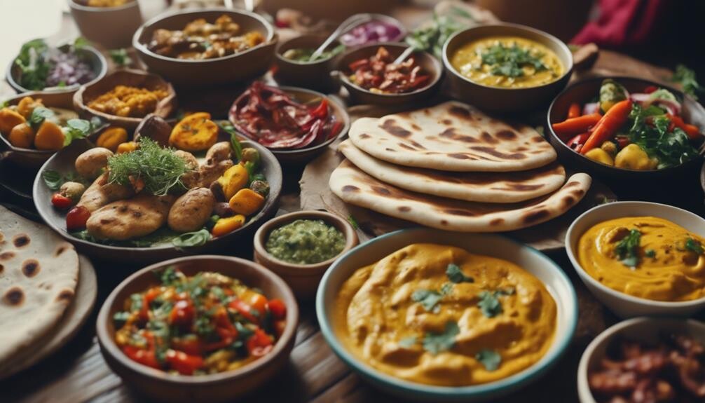 complementing naan with sides