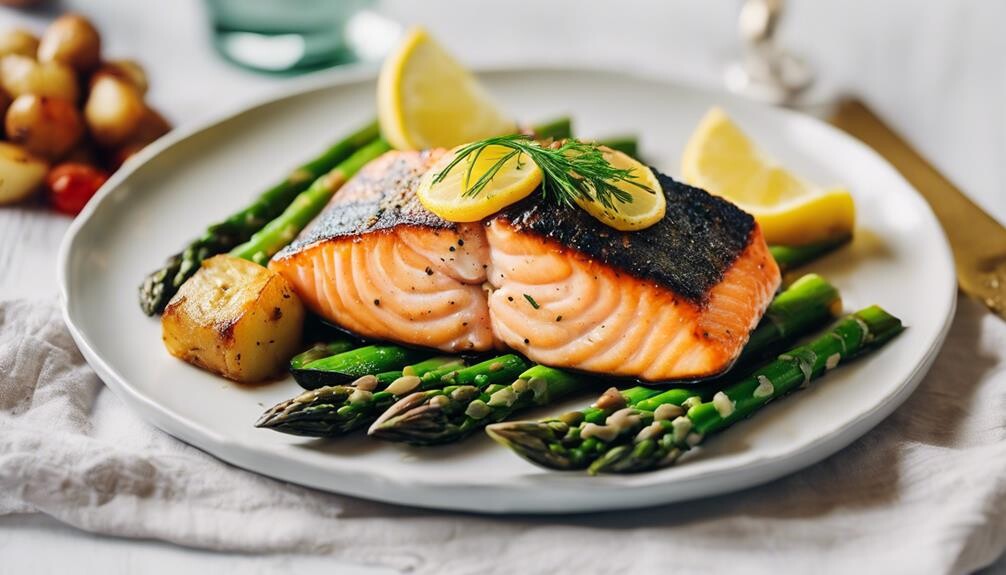 complementing pan fried salmon dishes