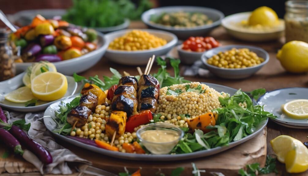 complementing pearl couscous dishes