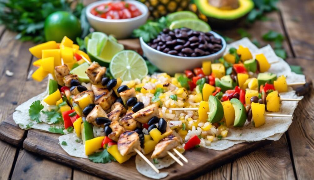 complementing pineapple salsa with sides