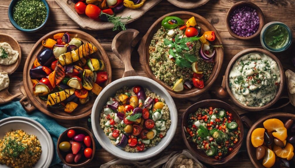 complementing roasted mediterranean veggies