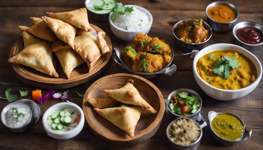 complementing samosas with sides
