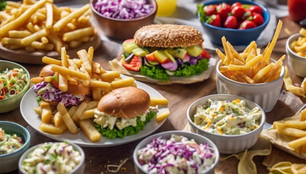 complementing sandwiches with sides